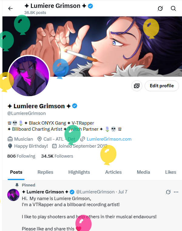 ✦ Lumiere Grimson ✦ tweet media