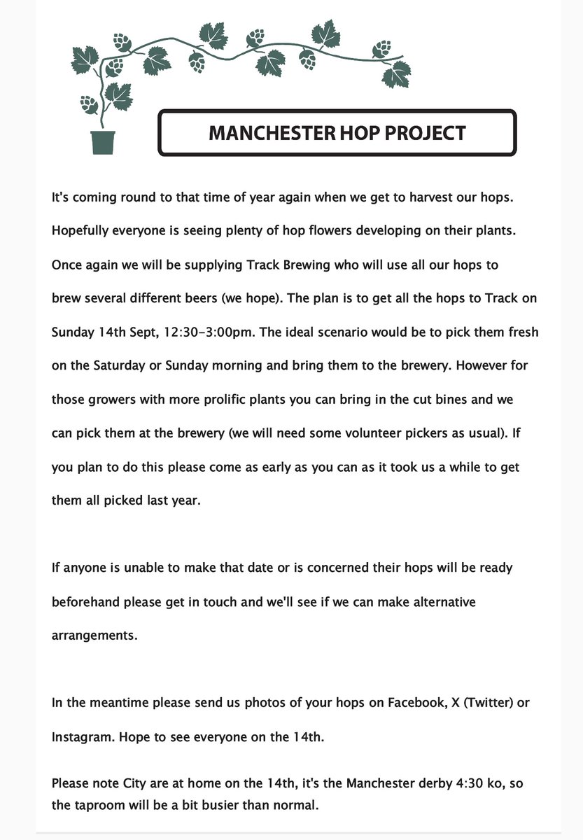 MCRHopProject's tweet image. News about this year's hop harvest.