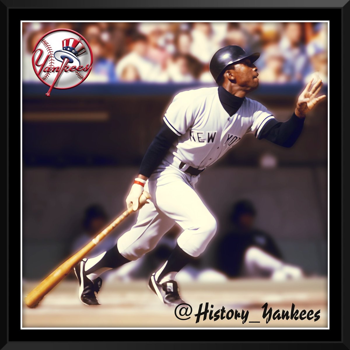 History_Yankees's tweet photo. OTD in 1977, New York @Yankees outfielder @MICKEYRIVERS1 went 5️⃣-5️⃣ for an 8-3 Bombers win over The Chicago White Sox and takes over 1st place in the American League East.
#RepBX #YankeesHistory #MickeyRivers #DefendTheBronx #PinstripePride #NYY #ChaseFor28 #MLB #Yankees #BronxBombers #NYYankees #Bombers #EvilEmpire #NextManUp #YankeeStadium #NewYorkYankees