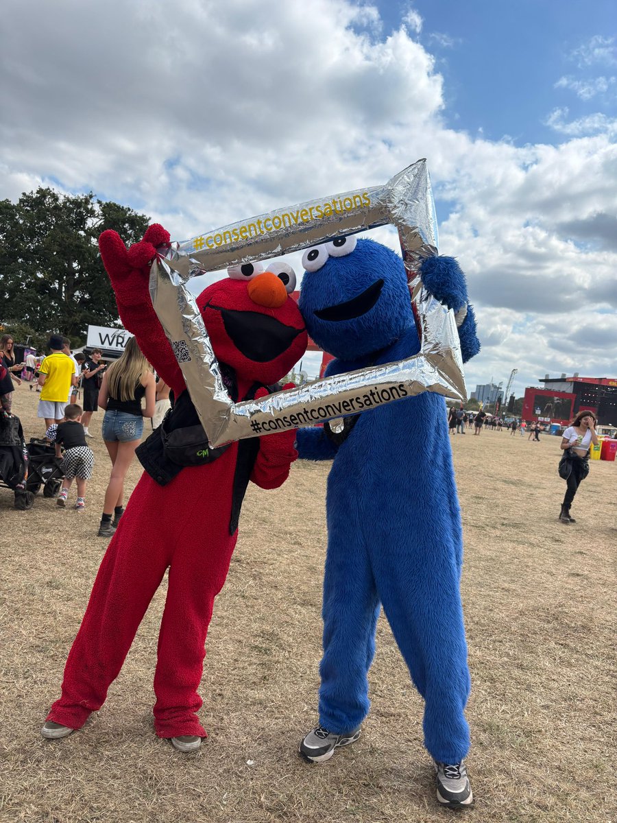 Festivals should be a good time for everyone 💫

We’re at the Consent Tent talking about how to keep it safe and respectful for everyone.

Come say hi 👋 it’s a chill space to talk, listen, or just grab a sticker 💛

#ConsentConversations