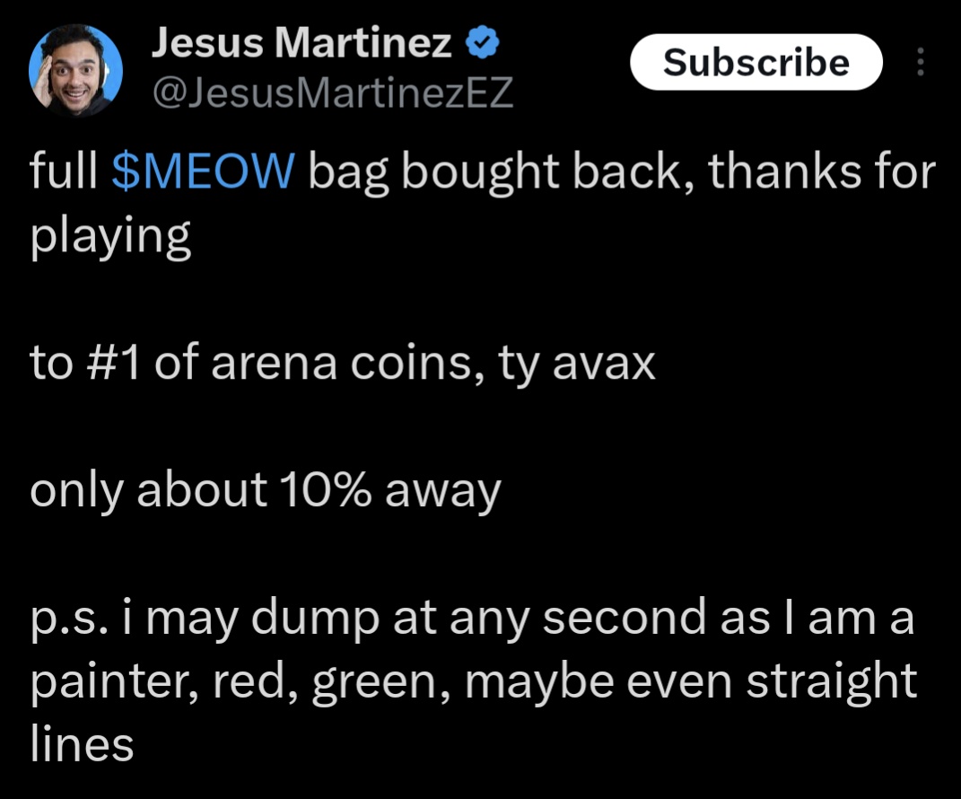 $MEOW is prophecy coded aye 🤝