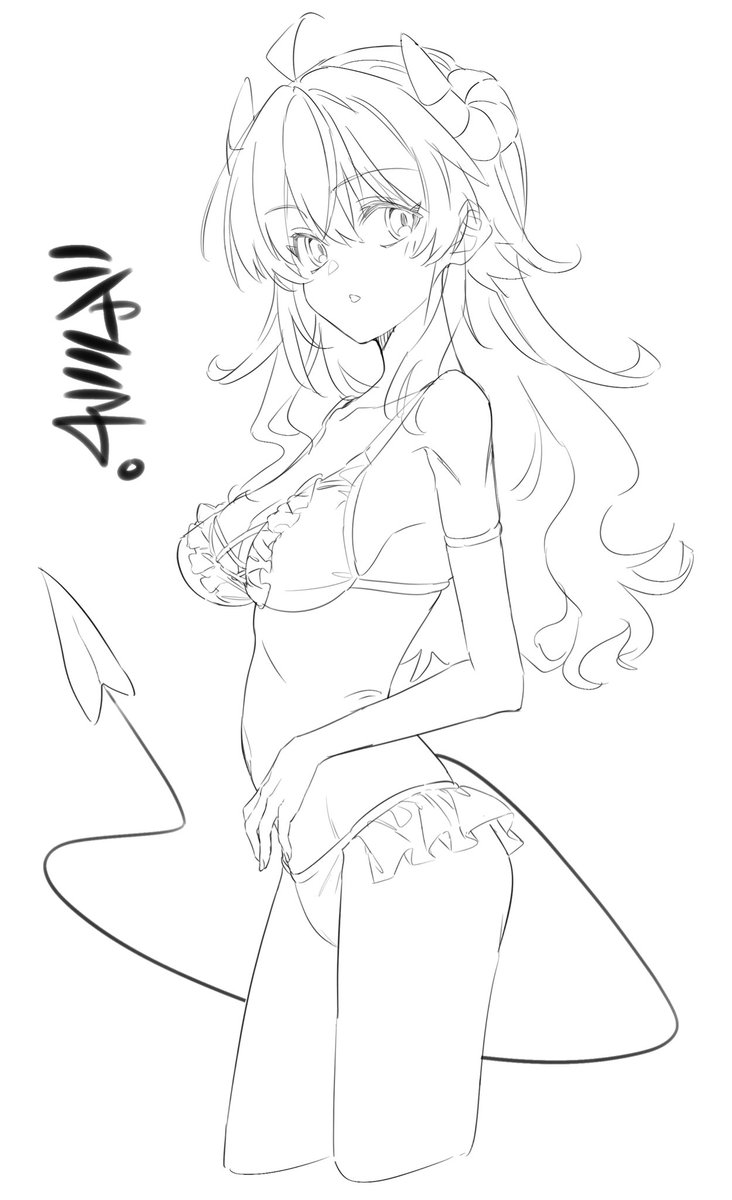 水着シャミ子。
#まちカドまぞく 