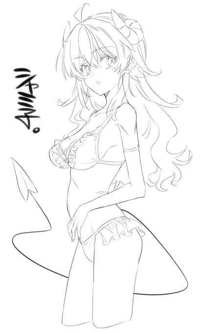 水着シャミ子。
#まちカドまぞく 