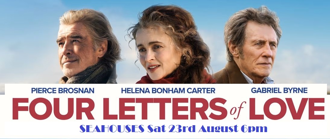 TONIGHT!!! (Sat 23rd Aug).
Don't miss #FourLettersOfLove (Cert 12A) 6pm.
T.721868 for info / tickets.
Limited tickets on the door from 5.30pm.
Giant Screen, Giant Beanbags, Fresh Popcorn, Bar &amp; a very warm welcome. <a href="/alnwickgazette/">Northumberland Gazette</a> 
#Northumberland #Seahouses #SeahousesCinema