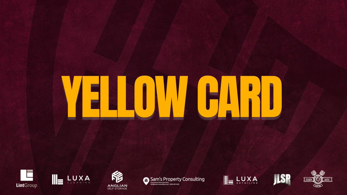 89' - Yellow for Sarfo. 

[CSM 🔴 0-2 ⚪ PET]

#CSM #TogetherThroughFootball
#NonLeague #MatchdayLive