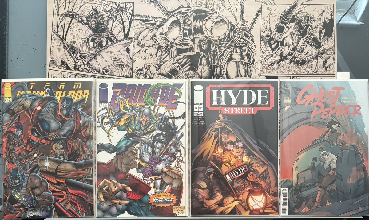 John Epple (@seclusionstudio) on Twitter photo Well folks. It’s time for #comichaul ! Honestly it’s getting hard to tell which #Youngblood issues I don’t have. And the #Warcry appearance is purely coincidental. Because I only went for <a href="/DannyMiki_/">Danny Miki ✒️🤙🏼🖌️</a> work on <a href="/ImageComics/">Image Comics</a> #Hydestreet & #Ghostpepper #ReadComicsYouLike #comics Well folks. It’s time for #comichaul ! Honestly it’s getting hard to tell which #Youngblood issues I don’t have. And the #Warcry appearance is purely coincidental. Because I only went for <a href="/DannyMiki_/">Danny Miki ✒️🤙🏼🖌️</a> work on <a href="/ImageComics/">Image Comics</a> #Hydestreet & #Ghostpepper #ReadComicsYouLike #comics