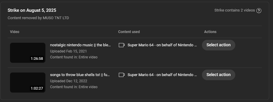 shadowatno0n's tweet photo. Well. I received 3 strikes (2 of which were within 24 hours) on videos that are over 5 years old so my YouTube channel will be deleted, despite me privating everything. Hundreds of VODs deleted. 

I'm panicking and very upset and don't know what to do. https://t.co/v0AkQidjcR