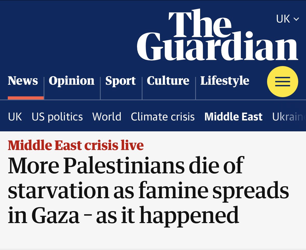If only The Guardian knew how this famine was caused. Then they could inform readers.