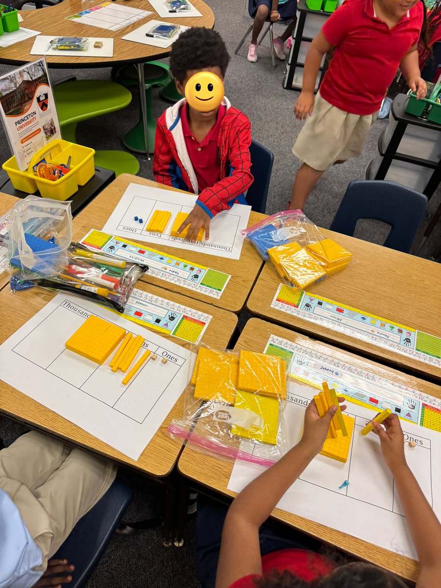 MrLangAISD's tweet photo. Place Value is in the works! 🧮 The students are using their concrete and pictorial models to support their learning. 📚 @TheTeacherRoom @Best_Bulldogs @AliefMathK6 https://t.co/2regT7ohqr