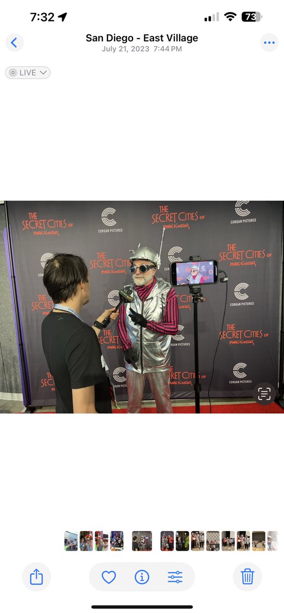 Celebrity Guest Announcement! Joel Gori, my costar of “The Secret City” will be split/screen LIVEstreaming with me tomorrow morning (Sunday 8/24) 8 am pacific! Joel Gori gave life to the beloved Secret City characters Zebtron, Cindy The Dragon, and Metaman. Joel is an