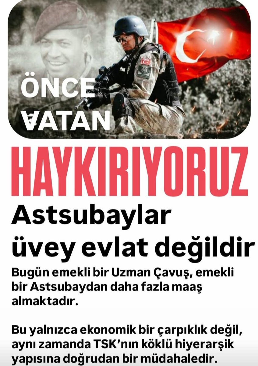 Em. #Astsubaylar hangi hakkı icin mücadele etsin.
Her ay #EmekliMemur dan gasp edilen 18600TL bir ayrı
Her ay yarbay dengi 15.197TL maasindan çalınan bir ayrı
Özellikle 2016 dan beri oyak nema eliyle 5 milyon TL buharlaşan birikimi bir ayrı.
Gercek olan bu
#MemurEmeklisineAdalet
