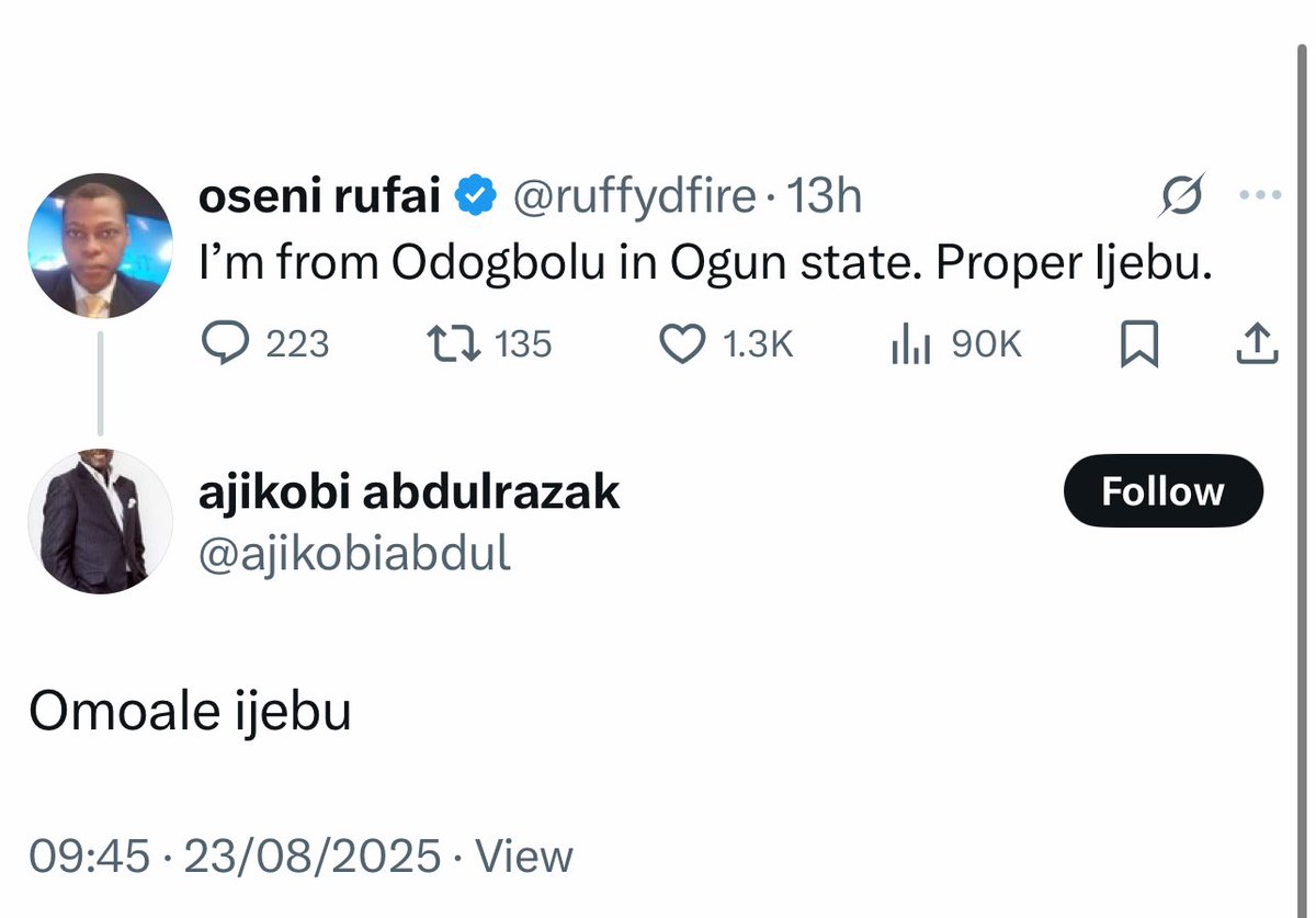 UptownOfLagos (@uptownoflagos) on Twitter photo <a href="/adeyanjudeji/">Comrade Deji Adeyanju</a> Is there any reason why the version of insult from Obidients is d/f from the ones from Agbado urchins here & even PDP banger boys here?
Again, as always, ALWAYS a d/f STANDARD for Obi
That has always been his political trajectory, people always places him on different standards <a href="/adeyanjudeji/">Comrade Deji Adeyanju</a> Is there any reason why the version of insult from Obidients is d/f from the ones from Agbado urchins here & even PDP banger boys here?
Again, as always, ALWAYS a d/f STANDARD for Obi
That has always been his political trajectory, people always places him on different standards