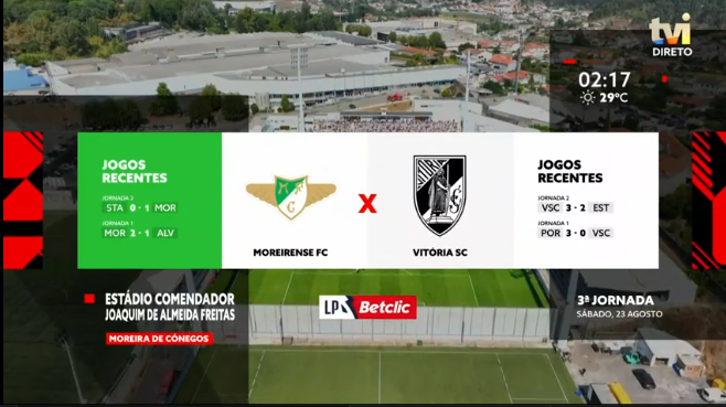 🚨 Um jogo do campeonato português volta a ser transmitido em canal aberto, 13 anos depois.