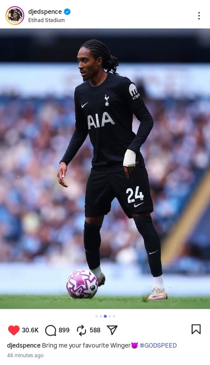 what a caption lol, good player but very soon hand go touch you my guy.