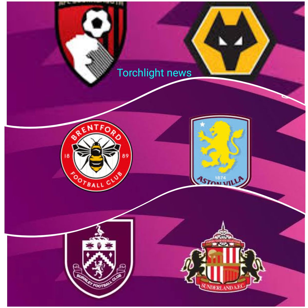 Halftime: 
Bournemouth 1-0 Wolves.
Brentford 1-0 Aston Villa.
Burnley 0-0 Sunderland.

#BOUWOL
#BREAVL
#BURSUN