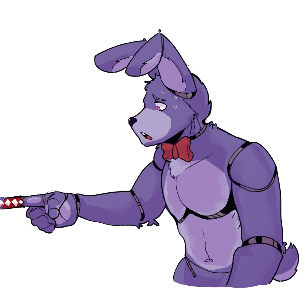 🦊: Ye told me these were easy to get off!
🐰: I THOUGHT these were bootlegs!

#foxyfnaf #bonniefnaf