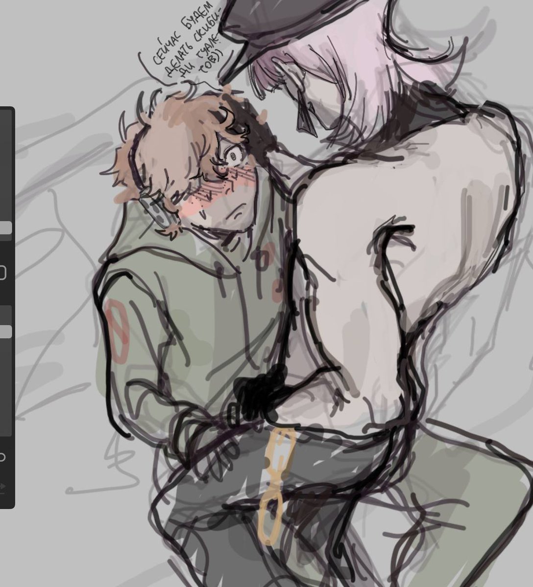 um i had to fix something. btw illustration for my mini fanfic. #newpaswg