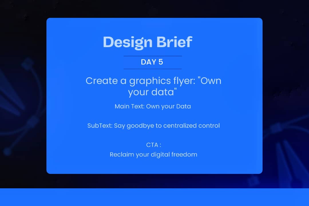 neurostudio00's tweet image. Day5 #web3designchallenge 
The brief made sense, the layout didn’t — but I’m here to figure it out.
I know I can do better, so I’m pushing to the finish.

Web3 isn’t Web2 — different vibe.....same rules.
But who says I can’t mix the best of both worlds to make something fresh?