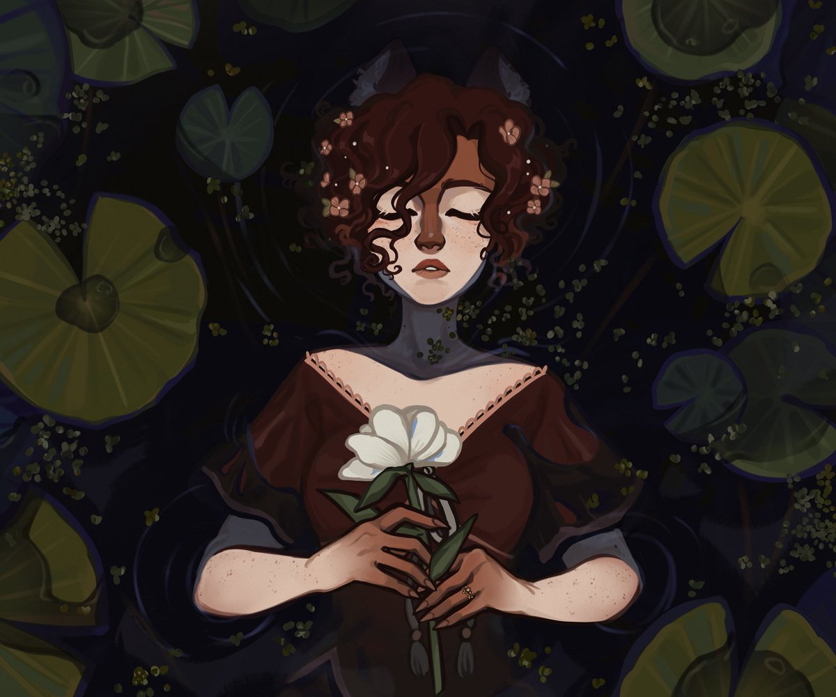 Escapism 🌱 My new banner! You can see the full speedpaint on my Patreon 💫 #illustration #art #characterdesign
