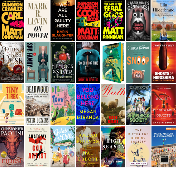 This week the Keene Public Library has 127 new books.  New items include Dungeon Crawler Carl and On Power. wowbrary.org/nu.aspx?p=1021…