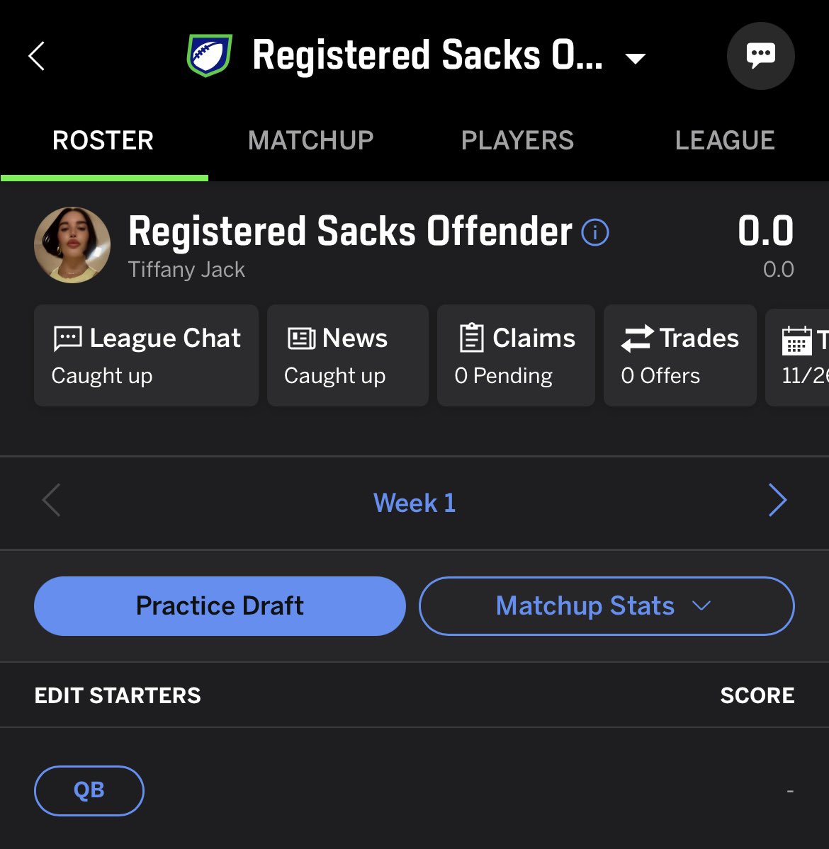My last fantasy football draft is today. 

We are so back. 🥹🏈🍂