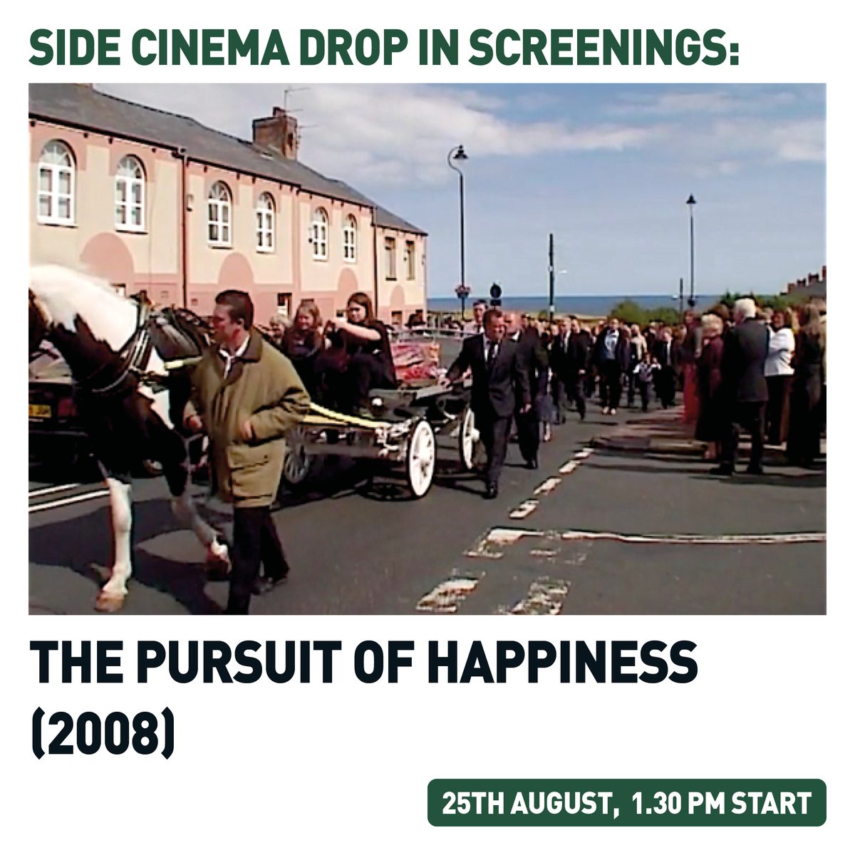 Free drop-in screenings at Side Cinema this weekend!

🗓️ 24 Aug at 15:30 – three classic Amber Films: 6 to Midnight, Launch &amp; Quayside
🗓️ 25 Aug at 13:30 – feature doc The Pursuit of Happiness, celebrating Murray Martin &amp; community life

More details: sidegallery.co.uk/whats-on/cinem…