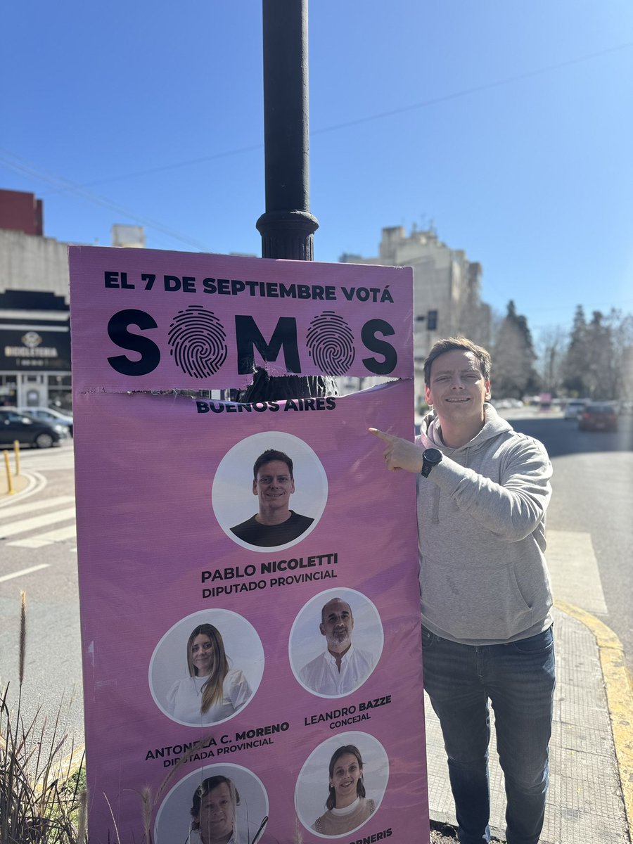 Que sigan rompiendo banners, no nos van a frenar. Vamos a pintar la ciudad de rosa. 
Somos la única alternativa a la violencia y el fanatismo que propone el kirchnerismo y Milei. Son lo mismo.

Este 7 de septiembre: #SomosBuenosAires