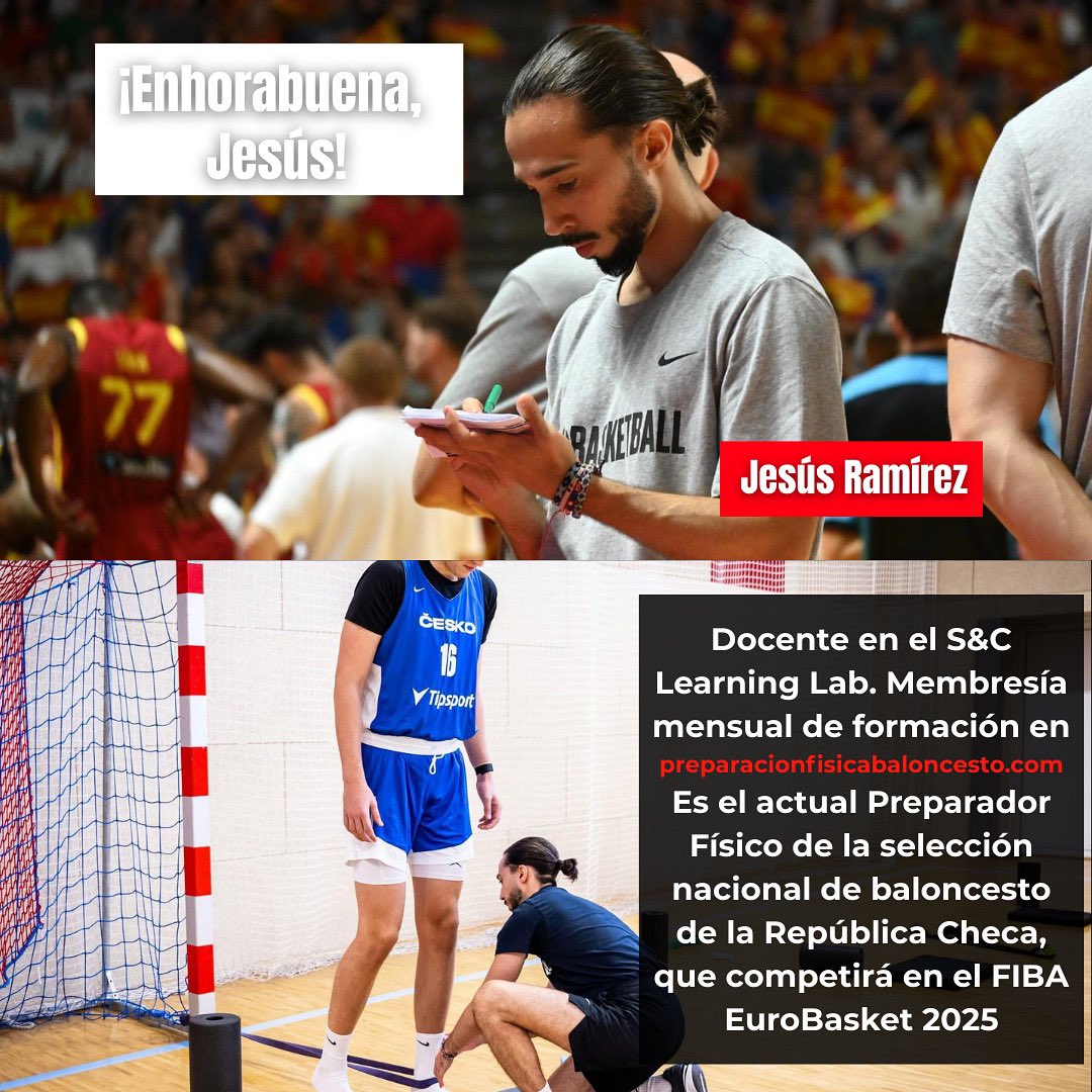 Enhorabuena a Jesús Ramírez, Docente del S&amp;C Learning Lab. Membresía mensual de formación 

Mucha suerte 🍀 🇨🇿

#strengthtraining #strengthandconditioning #strengthandconditioningcoach #basketballstrength #basketballstrengthandconditioning #verticaljump #verticaljumptraining