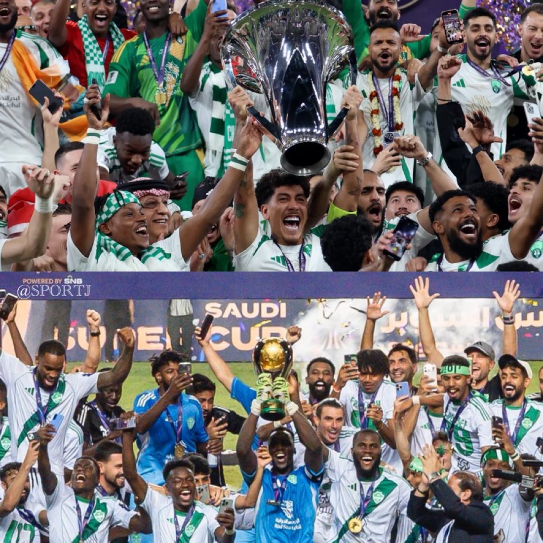 أبطال النخبة وابطال السوبر .. زحيم من النعم

والله سعيد جدًا ان هذا الجمهور بدأ يفرح بعد سنوات العجاف 💚