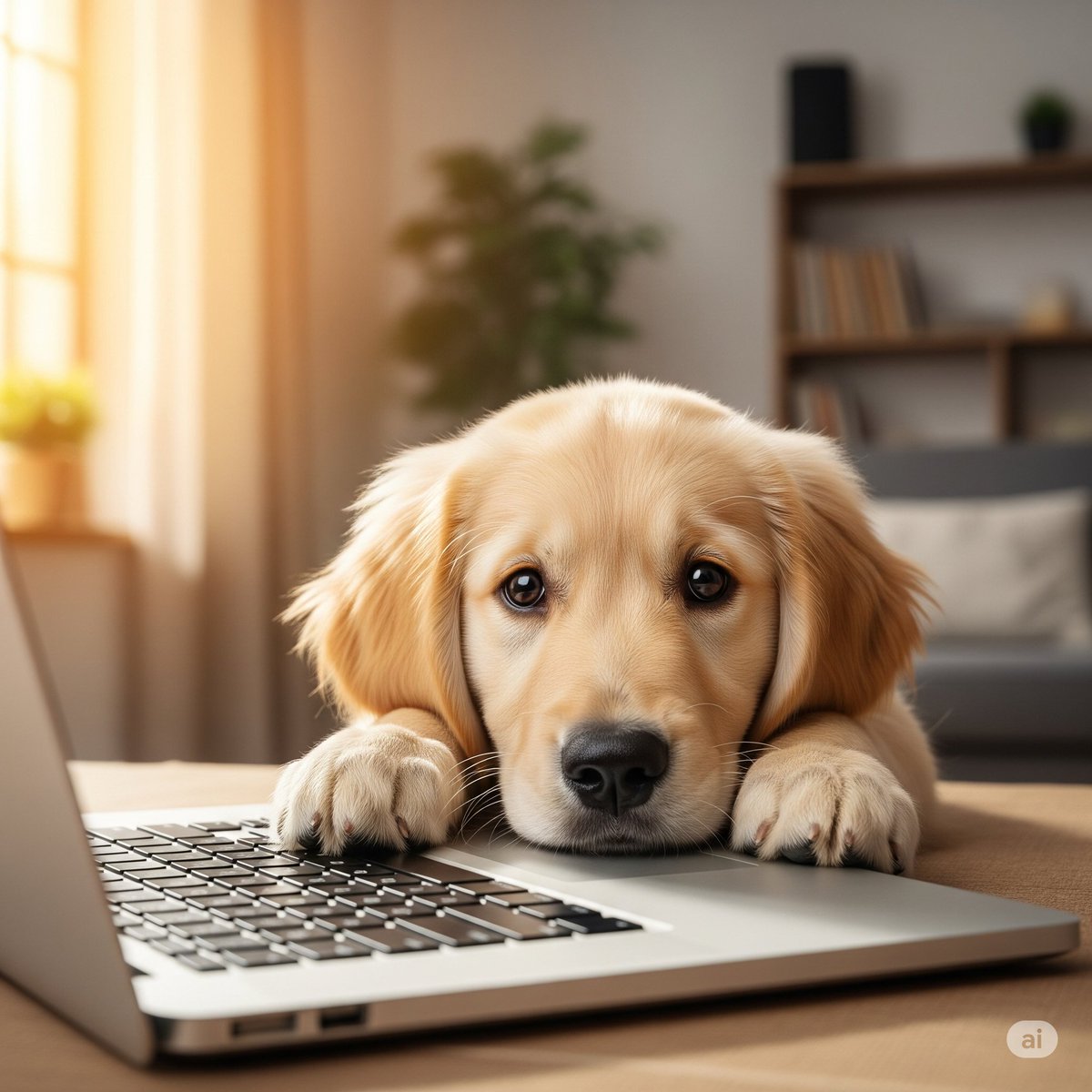 Trumpimran's tweet image. When your boss asks why the report isn’t done… 🐶💻 #PuppyProblems #FunnyDogs