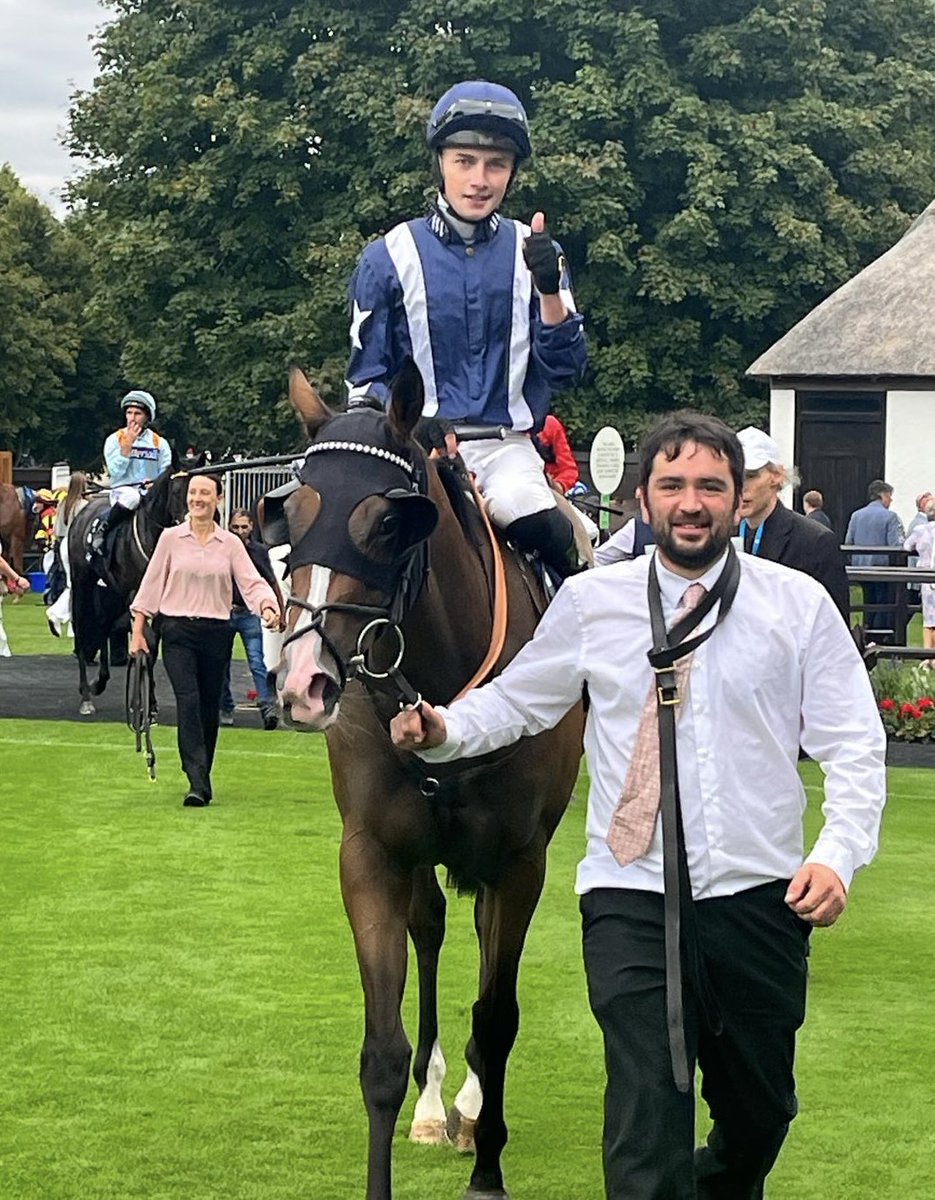 Archie_Watson's tweet image. WINNER Sioux Perfect wins the £100,000 @Tattersalls1766 Somerville Auction Stakes under a great ride from @williamcox1999. Well done to El Jefe and to all the team at home! #winner #siouxnation #saxongate