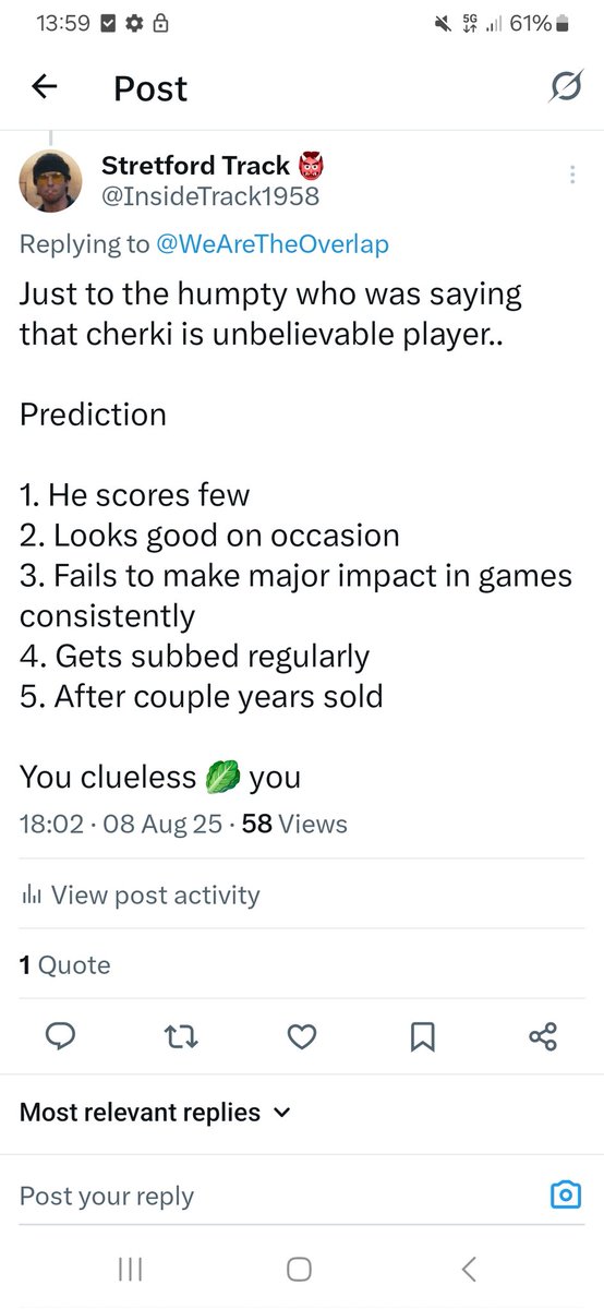 InsideTrack1958's tweet photo. @TheHateCentral So easily predicted if #Eliteanalysis like myself https://t.co/XJrz5eYRak