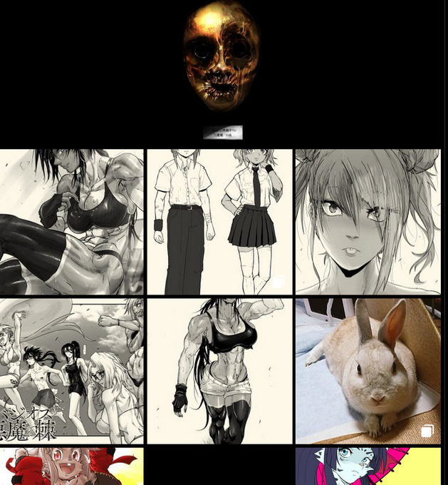 ポストした前後が動画だったせいでメディア覧に突如として呪いバナーが現れたみたいになってしまった 