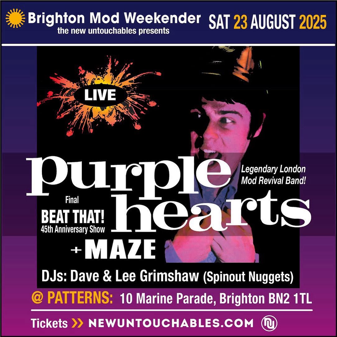 Tonight’s gig in Brighton, 7pm, patterns

20 tickets left.