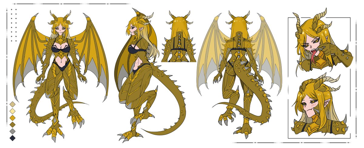 Miyukiko's tweet photo. Various character designs / character sheet commissions this year  😊✨ https://t.co/FM2NSMB5PP