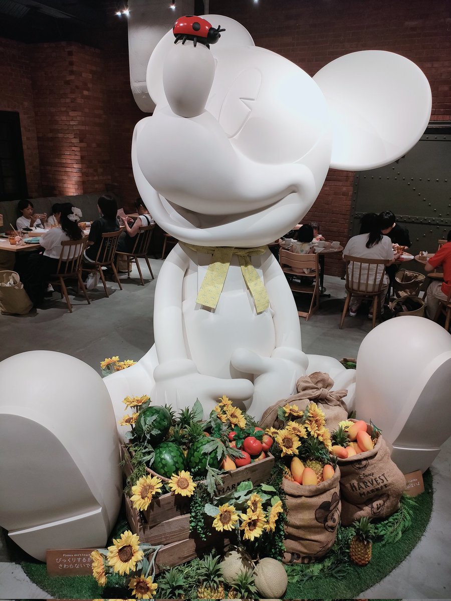 今日は家族と赤レンガ倉庫のディズニーレストラン。あまり知られてないからめっちゃ空いてる。