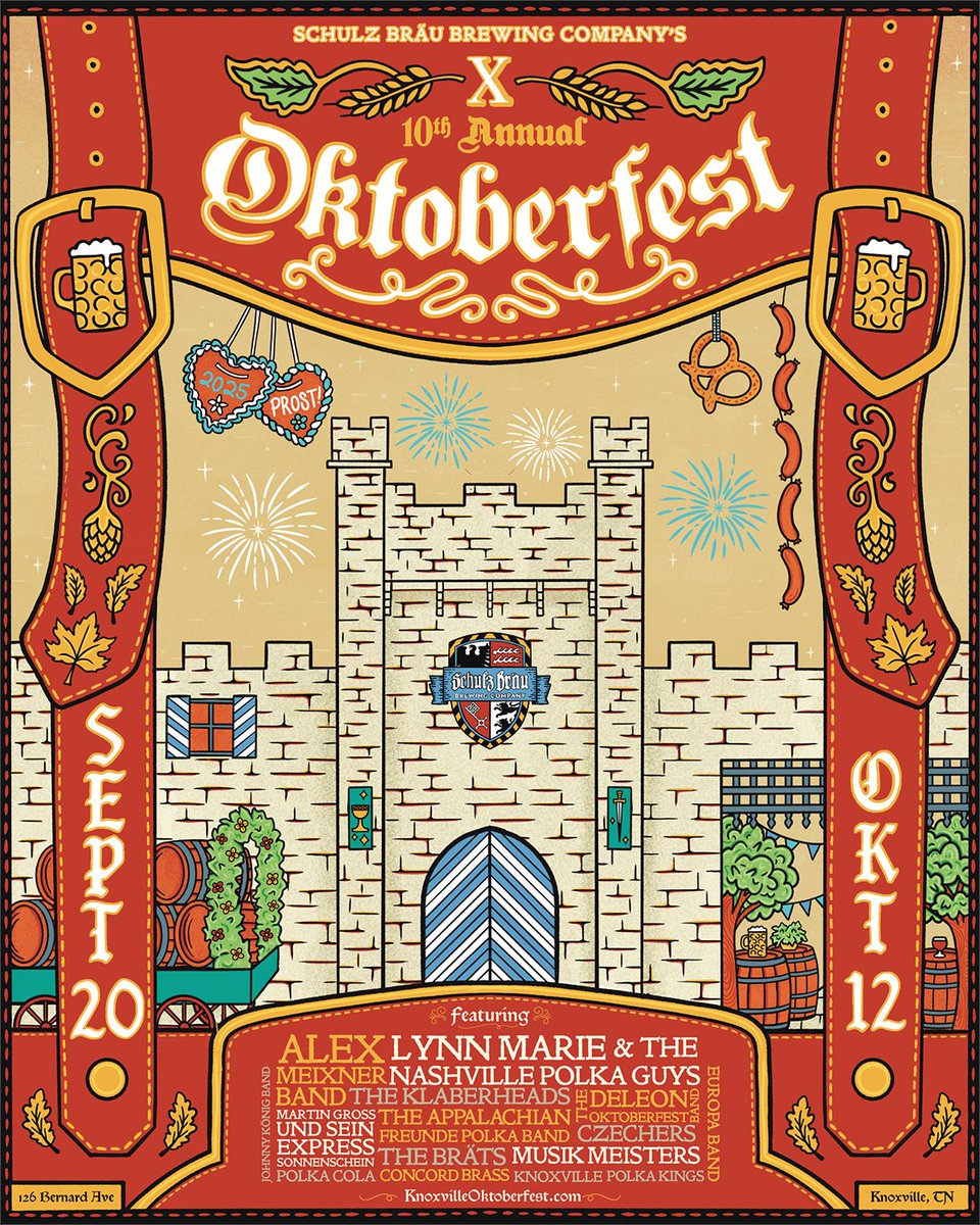 🍻 Just four more weeks until we kick off our 10th Oktoberfest! Dust off your Lederhosen and Dirndls and get ready for three weeks of beer, fun, and the best Oktoberfest bands in the nation 🍺🎶🥨