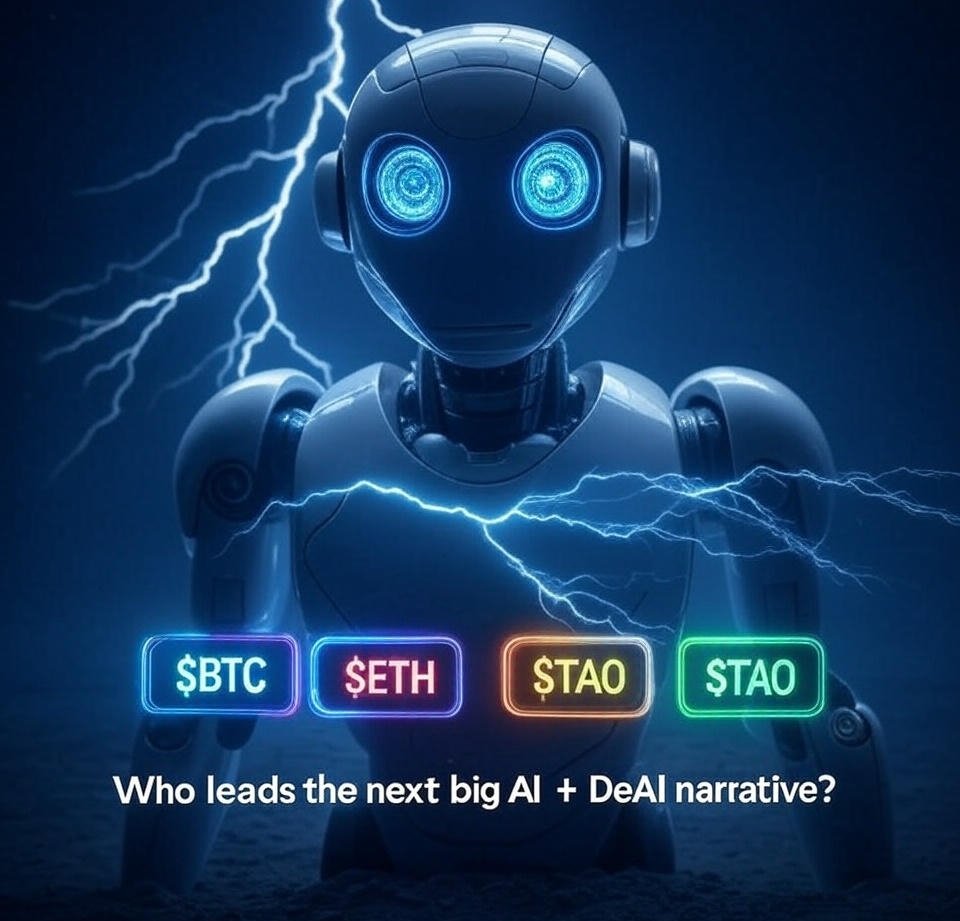 Muhd Auwal 💜 KLINK (@muhd_crypto1) on Twitter photo Who leads the next big AI + DeAI narrative? 🤖⚡
🔘 $BTC
🔘 $ETH
🔘 $TAO 🚀”
<a href="/Mubarakbinamin/">Mubarak Bin Amin🔶</a>
<a href="/Ankabuuty/">Ankabuut satoshi 🕸️</a>
#Bittensor #TAO #DeAI <a href="/inspectxyz/">Inspect</a>
This gets max votes + debate in comments. Who leads the next big AI + DeAI narrative? 🤖⚡
🔘 $BTC
🔘 $ETH
🔘 $TAO 🚀”
<a href="/Mubarakbinamin/">Mubarak Bin Amin🔶</a>
<a href="/Ankabuuty/">Ankabuut satoshi 🕸️</a>
#Bittensor #TAO #DeAI <a href="/inspectxyz/">Inspect</a>
This gets max votes + debate in comments.