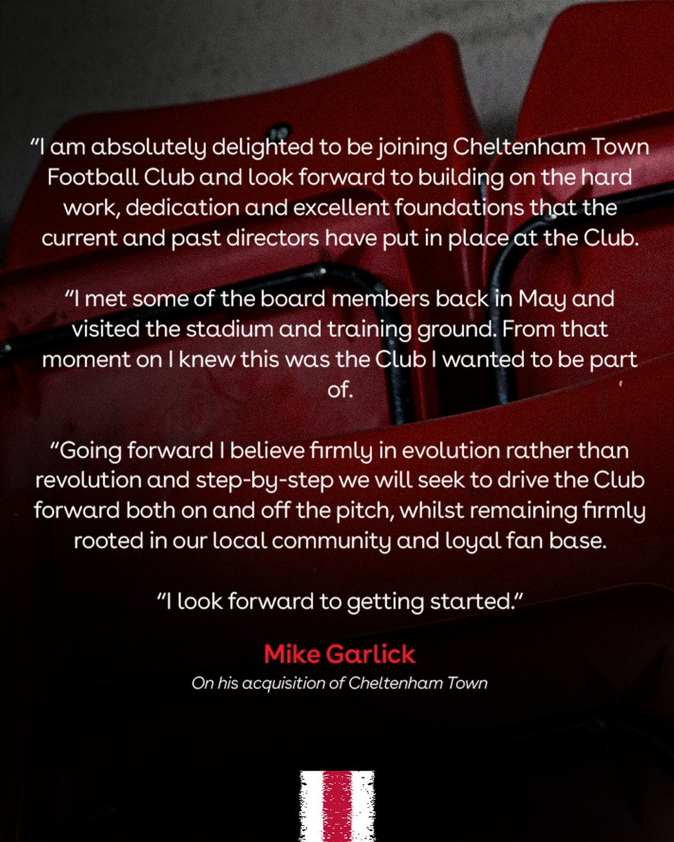 Mike Garlick's first words for you all 🗣️

#ctfc♦️