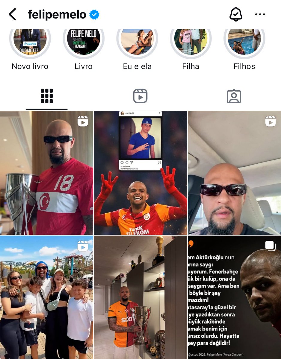 Galatasaray’dan ayrılalı yıllar olmasına rağmen Felipe Melo kadar bağlı kalanı seveni görmedim