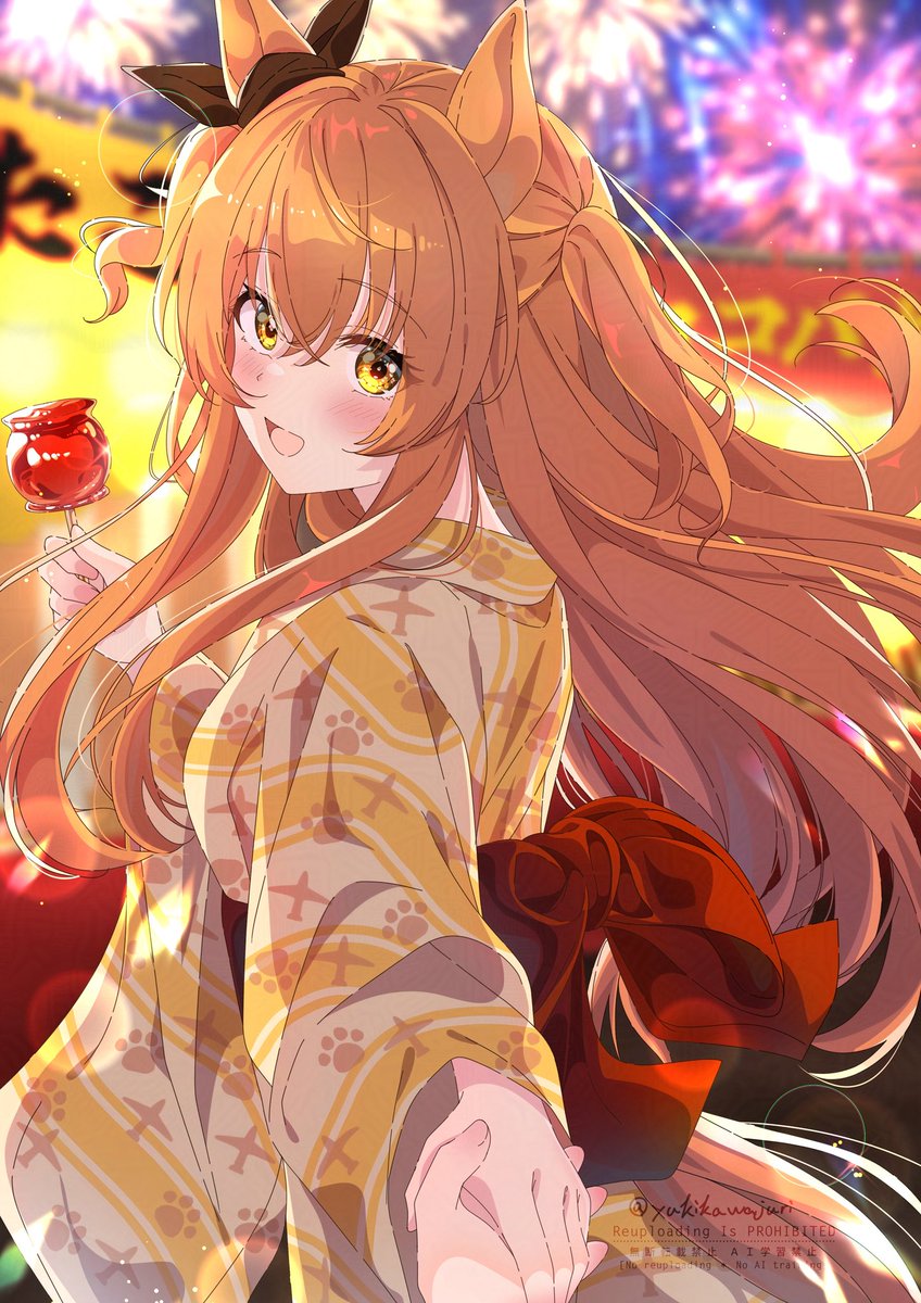 「早く早く〜！」
#ウマ娘 #マヤノトップガン