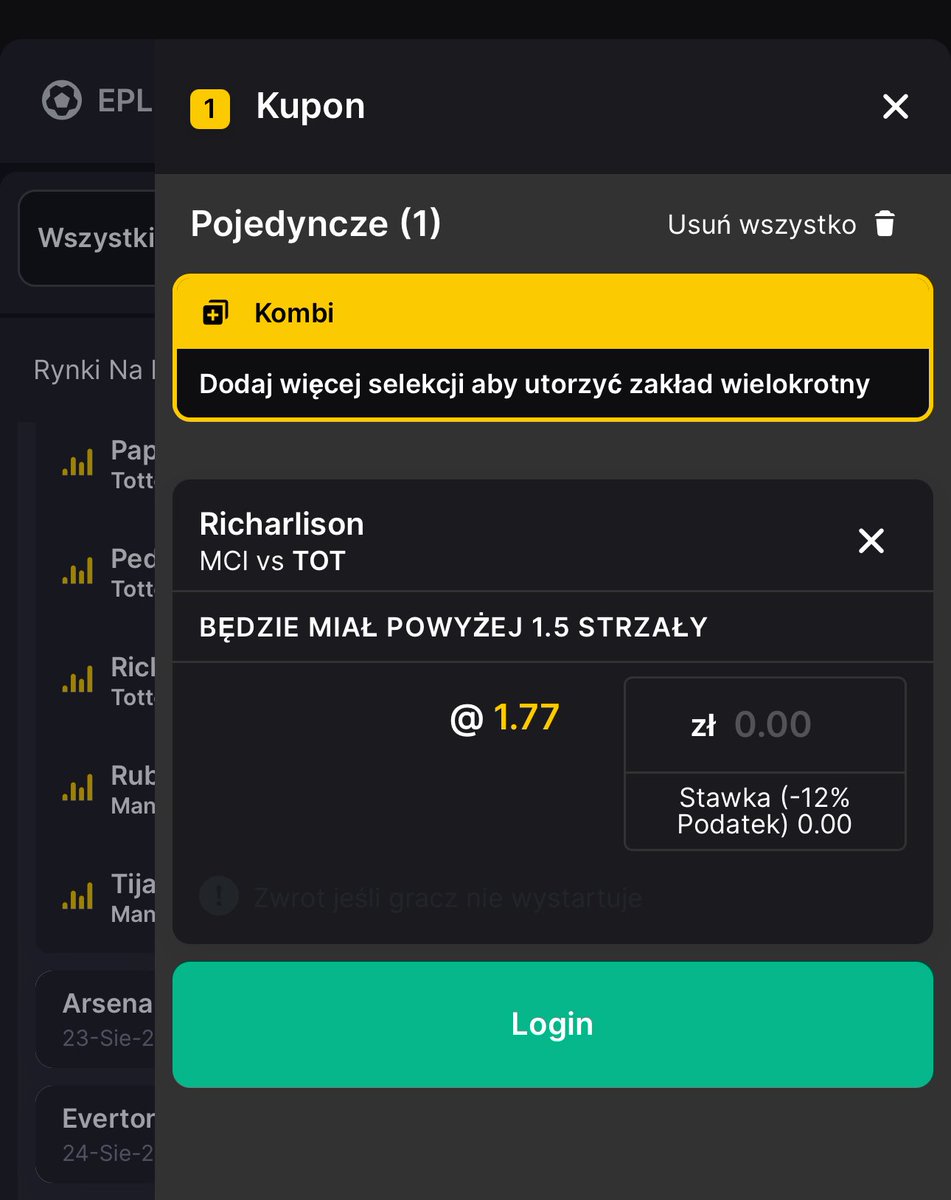 EmilHolys's tweet photo. 🔥 Typy statystyczne na Premier League 🔥

👉 Główny typ:
🎯 Anthony Gordon – over strzały @ 4.00 ❗️dla odważnych i @ 2.44
📊 7 strzałów w pierwszym meczu, a pod nieobecność Isaka widać, że przejął rolę lidera ofensywy.
⚡️ Bardzo aktywny, wysoko grający, może razem z Elangą napsuć sporo krwi dziurawej obronie Liverpoolu.

👉 Dodatkowe typy:
•⚽ Richarlison – 2 strzały lub 1 celny @ 1.80
Forma 🔝, grają na niego wszyscy. W meczu City – Wolves obrona wyglądała jak z poprzedniego sezonu, czyli… dziurawa jak sito - Larson z Wolves oddał 4 strzały.
• Rutter (Brighton) under 3 strzały
W pierwszym meczu grał na szpicy, ale wraca Welbeck i Rutter może zejść niżej. A jeśli zacznie w ataku, to i tak możliwa szybka zmiana około 60’. ⏱️ Linia wysoka jak na mecz wyjazdowy na Evertonje i średnio grający w ofensywie Brighton 

👉 4fun do oglądania (City):
Reijners & Kudus – undery strzałów

Na 16 wpadną kolejne 🤝
