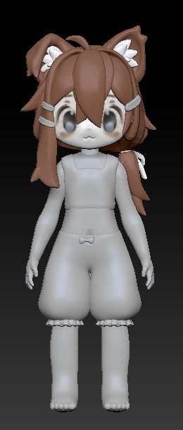 フリルとか手とか色々追加
細かい調整はこれからやる予定