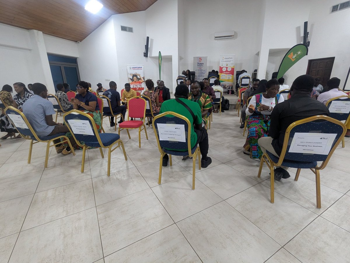 BarCampTakoradi's tweet photo. Picture this. 

Shippers Council Conference Hall, in  #Takoradi is the scene.  

#Speedmentoring session at Barcamp Takoradi 2025 is the action. 
Which of these topics that our #bctdi #mentors are #mentoring in interest you?

#bctdi2025 #BarcampTakoradi https://t.co/B1pEx89MXg