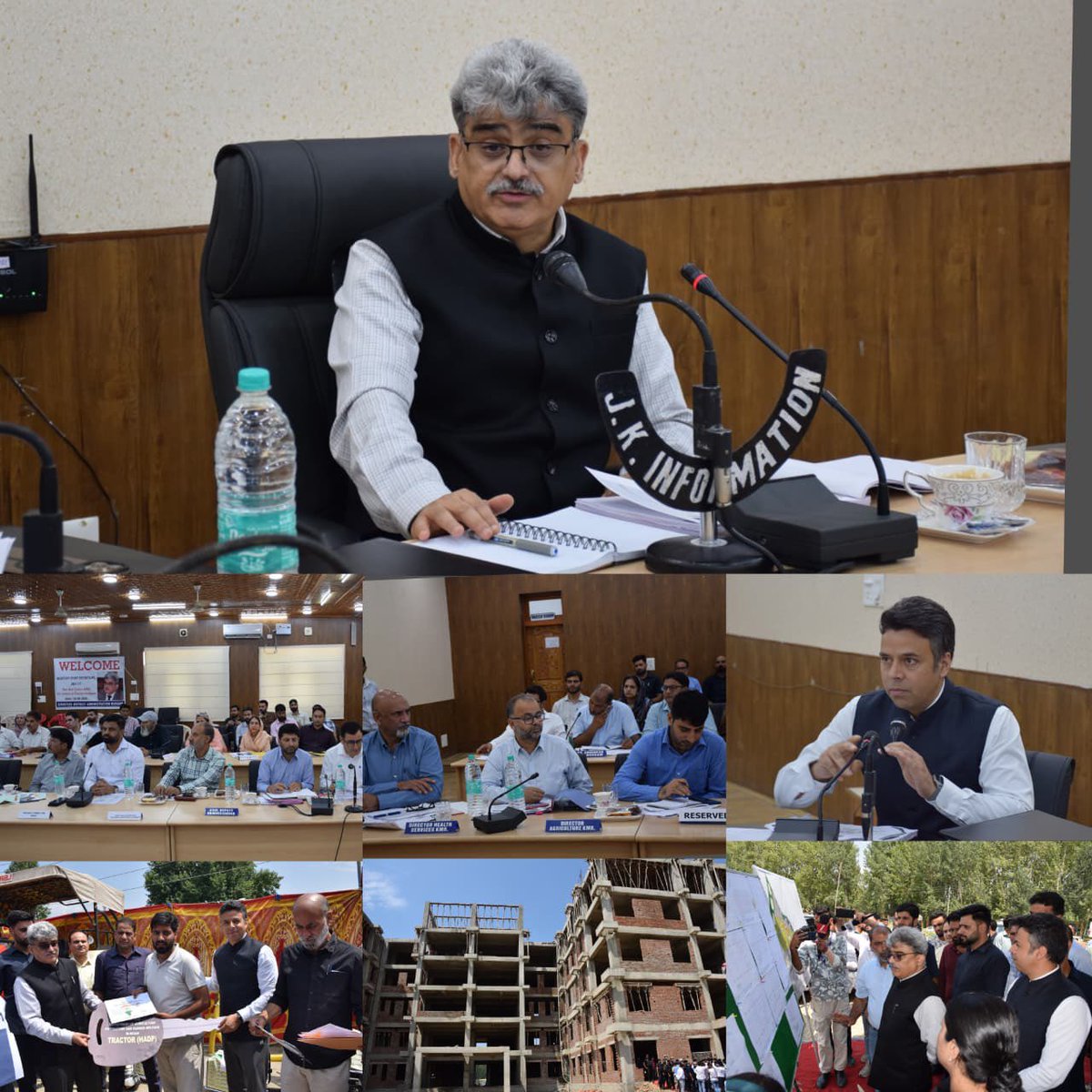 Deputy Commissioner Budgam (@dc_budgam) on Twitter photo CS Atal Dulloo reviews dev works in Budgam; assures support for economic upliftment.Directs timely completion of projects & saturation of welfare schemes. Distributes certificates & tractors; inspects 125 bedded DH,100 bedded CCU Reshipora,transit accommodation Kakanmaran <a href="/diprjk/">Information & PR, J&K</a> CS Atal Dulloo reviews dev works in Budgam; assures support for economic upliftment.Directs timely completion of projects & saturation of welfare schemes. Distributes certificates & tractors; inspects 125 bedded DH,100 bedded CCU Reshipora,transit accommodation Kakanmaran <a href="/diprjk/">Information & PR, J&K</a>