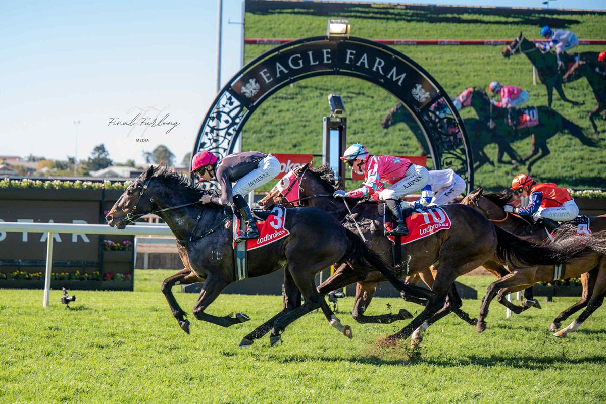 MFreedmanRacing's tweet photo. ⚫️⚪️✨ ENCODER ✨🔴⚫️

A promising win from Dream Thoroughbreds @livethedreamnow 5YO Encryption gelding at Eagle Farm today @EagleFarmRacing 

Partnering up with our apprentice @jacemcmurray_ who relieved him 3kg in the weights, the pair had a comfortable run in transit over the 1600m trip.

Appreciating the drier track, Encoder was allowed to peel out wide on the home stretch running straight over the top of his rivals for a strong finish through the line.

Great to see this horse back in the winners circle and to have put MFR on the board in QLD with our first winner from the Gold Coast stables.

Congratulations to all connections involved 

📸 @finalfurlongmedia