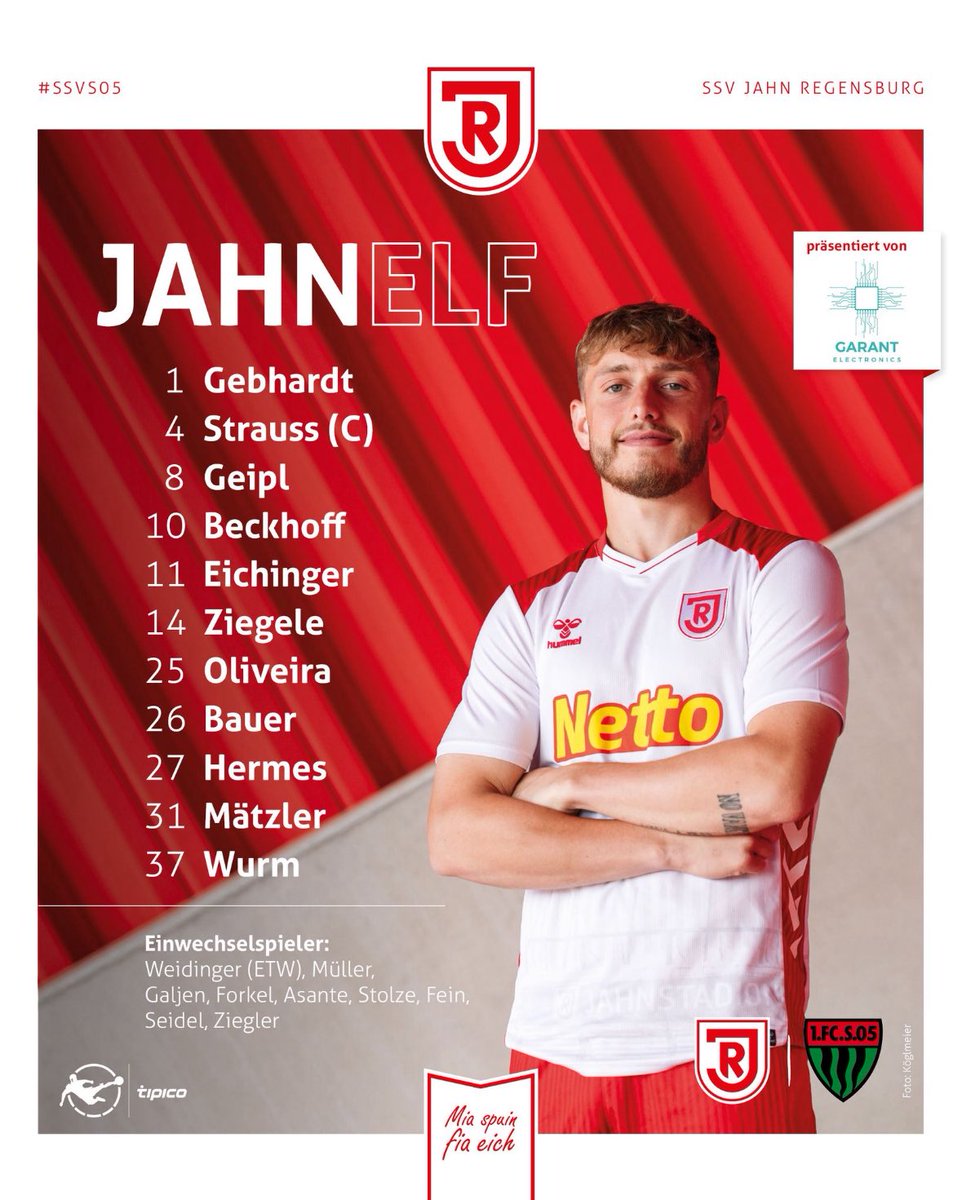 SSVJAHN_EN's tweet image. Our starting lineup against Schweinfurt, game starts in 50 minutes! #SSVFCS