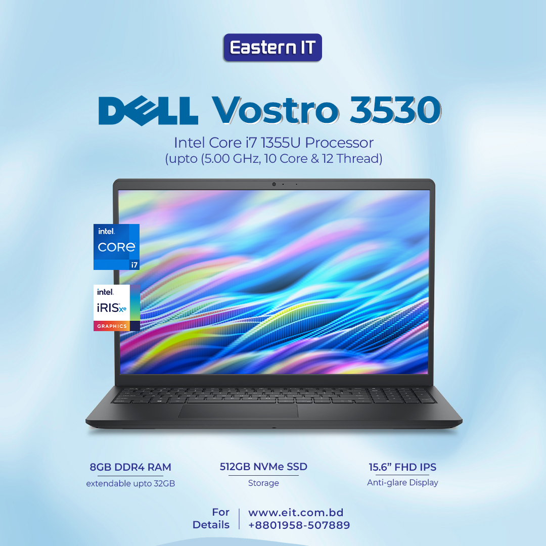 easternitbd's tweet image. 🔥 স্টাডি, বিজনেস &amp;amp; এন্টারটেইনমেন্টের জন্য পারফেক্ট Dell Vostro 3530!
💻 i7-1355U | 8GB RAM | 512GB SSD | 15.6" FHD
🎁 মাত্র 79,000৳ (Reg: 87,000৳)
📞 01958-507889 | 🌐 is.gd/AI73530
#EasternIT #DellLaptop #Laptop