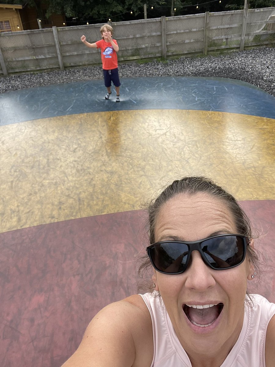 RLIPaedsPhysio's tweet photo. Day 23 #AHPsActive #ActiveAugust #NHS1000miles
Running round after this crazy dude doing dinosaur trails and jumping on air pillows for us today! I did also join in with the pirate dancing ππ Apparently I was a good sport arrrrrr π΄ββ οΈ https://t.co/mItfU3IpkC