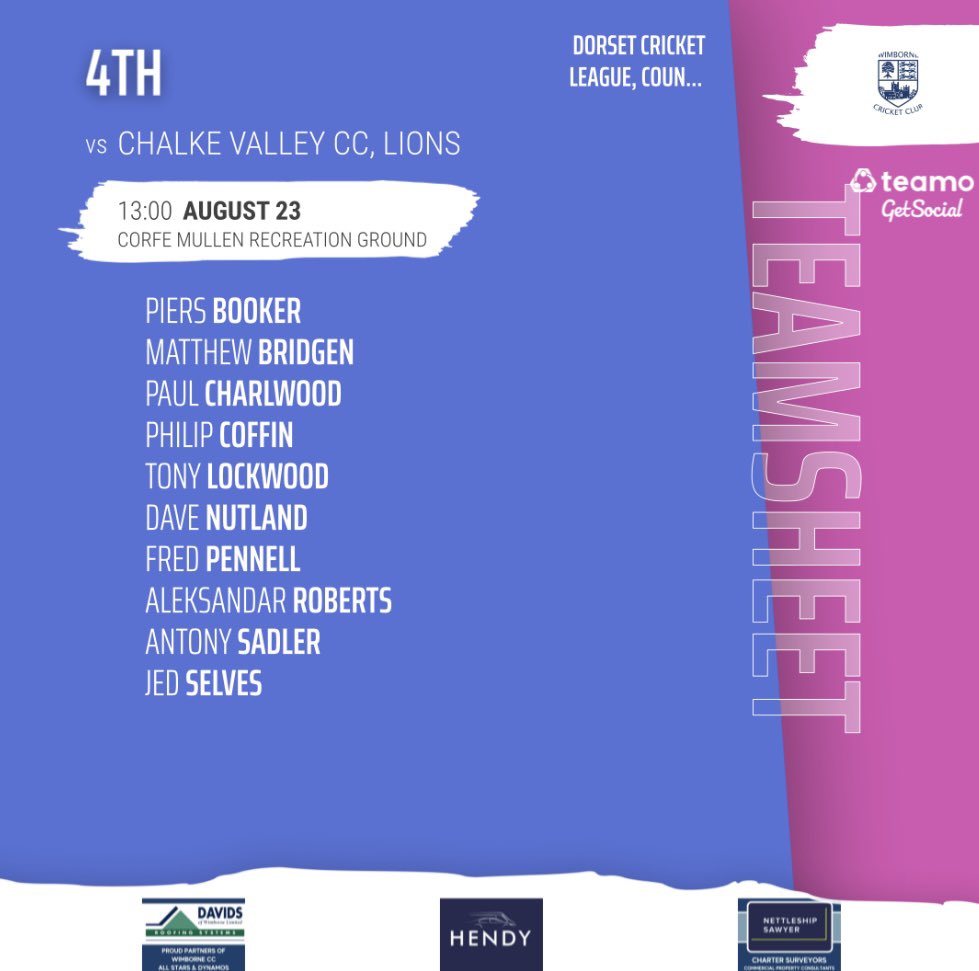 Wimborne CC tweet media